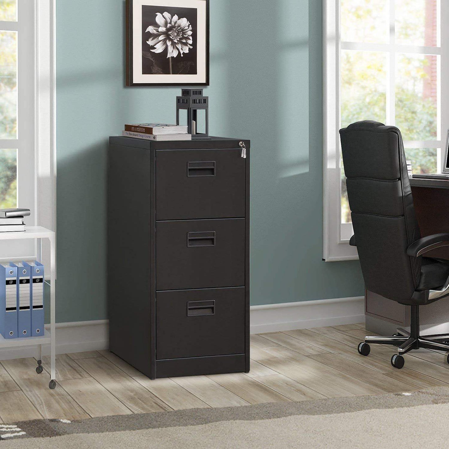Shop here modernluxe metal lateral file cabinet steel vertical lockable filing cabinet 3 drawer with locks black 18w 24 4d 40 3h