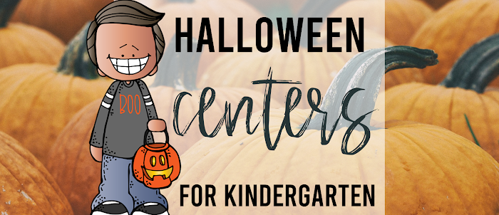 Kindergarten Halloween Centers | Math and Literacy Activities