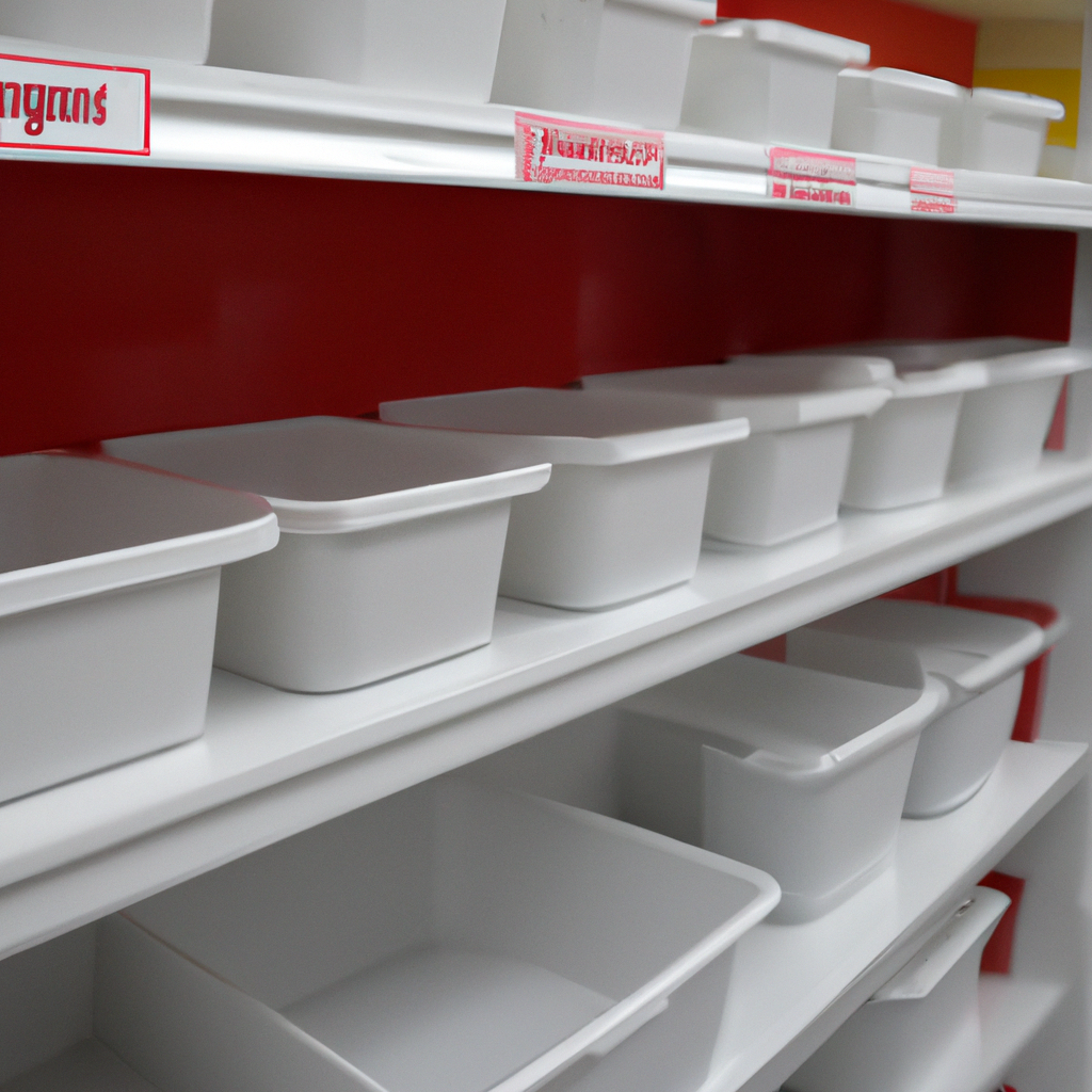 Declutter your pantry and save money with our plastic bins on sale! Get organized in no time and enjoy a more efficient kitchen.