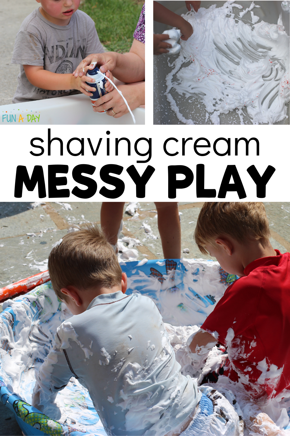 Super Fun Shaving Cream Messy Play