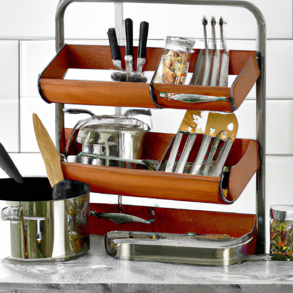 Upgrade your kitchen with this stylish accessory set! Organize and transform your space into a functional and trendy cooking haven. Click now for a kitchen upgrade!