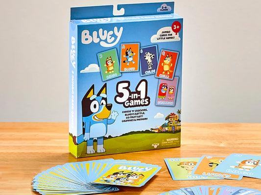 Bluey 5-in-1 Card Game Set Only $7.99 on Amazon (Regularly $10) | Fun Way to Learn New Games