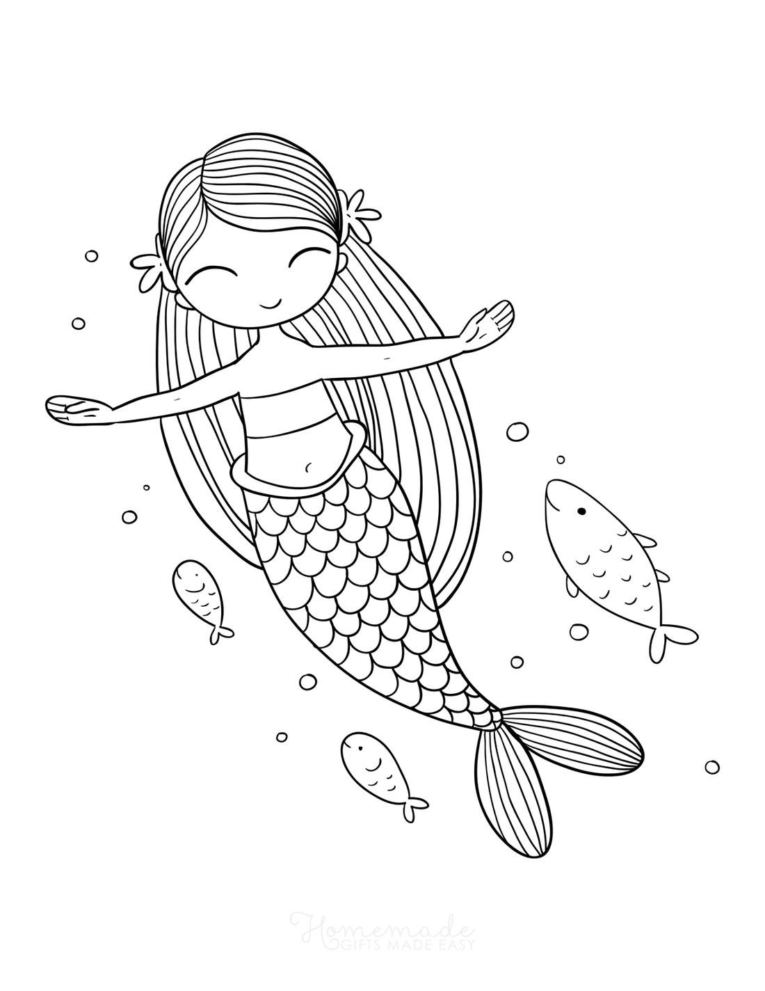 Go under the sea with these 10 kid-friendly mermaid coloring pages