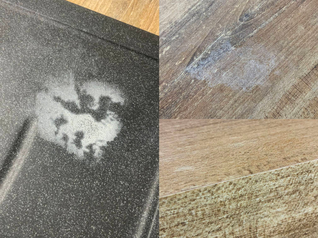 How to remove chemical stain from granite composite?