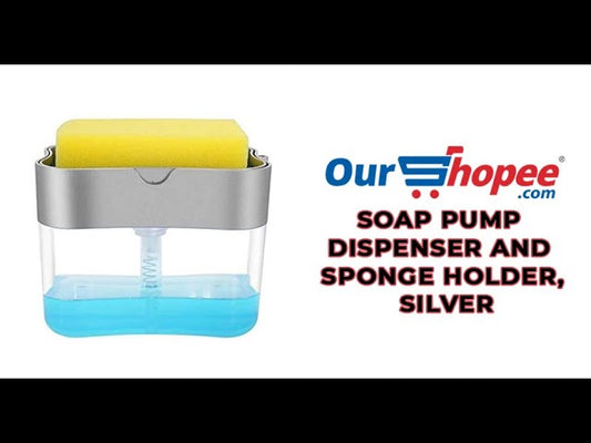 Soap Pump Dispenser And Sponge Holder, Silver by OurShopee.com (4 months ago)
