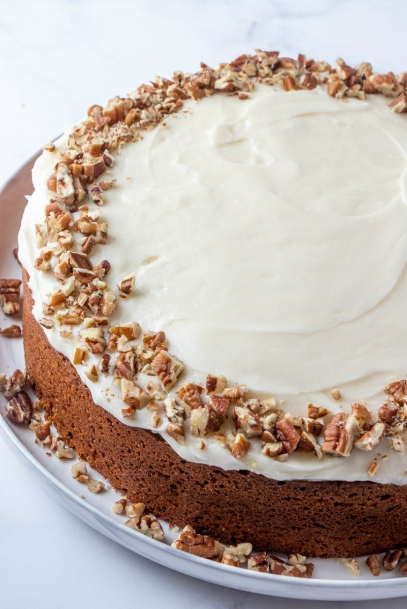 This classic Carrot Cake is the perfect, simple cake to serve for spring celebrations!