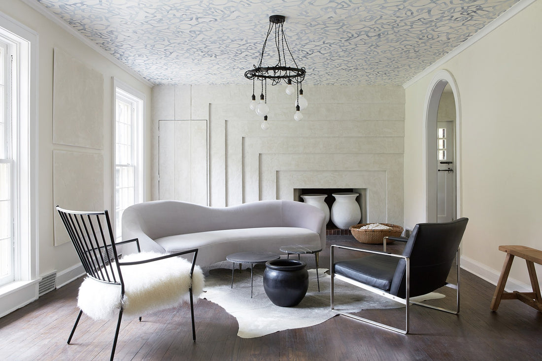 Leanne Ford Covered a Ceiling in Wallpaper—Then Realized It Didn’t Work