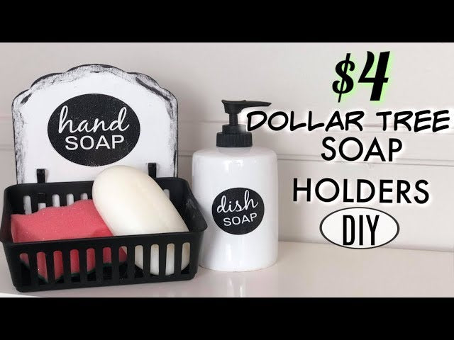 Dollar Tree DIY | Kitchen Soap Holder DIY | Sponge Holder DIY In this video you will learn how to make a DIY Kitchen soap Dispenser, how to make a DIY ...