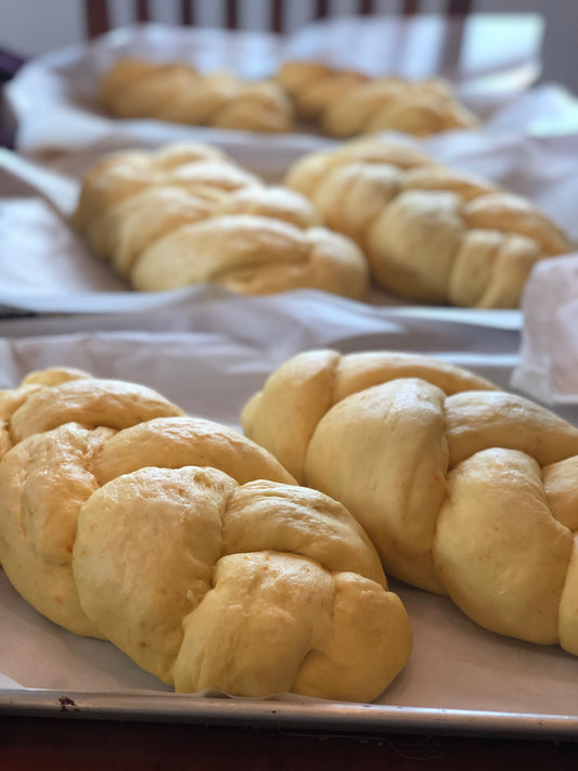 Preparing our Pascha Table  {baking Greek Easter bread video }
