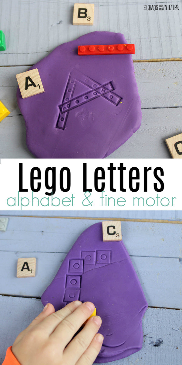 Sensory Lego Letters Preschool Activity