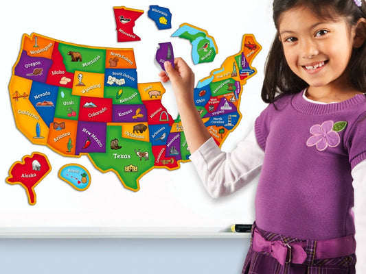 Learning Resources Magnetic U.S. Map Puzzle Only $7.34 on Walmart.com | Make Geography Fun