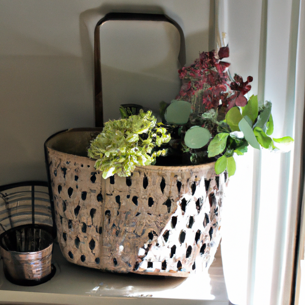 Get organized in style with farmhouse wire baskets! Perfect for any room, these trendy baskets will keep your home clutter-free. Click now to learn more!