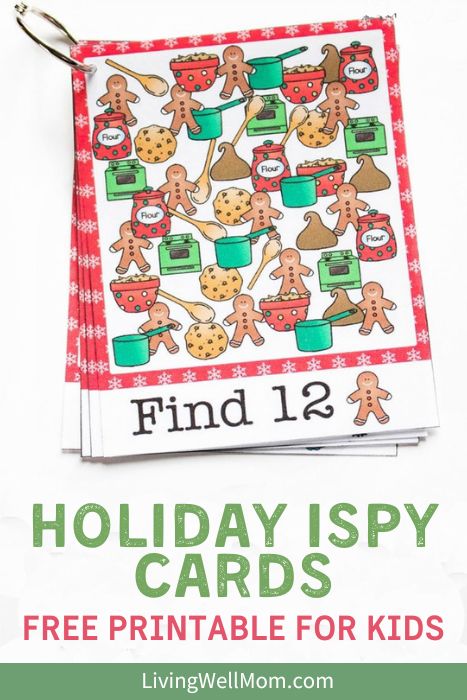Printable I Spy Christmas Cards