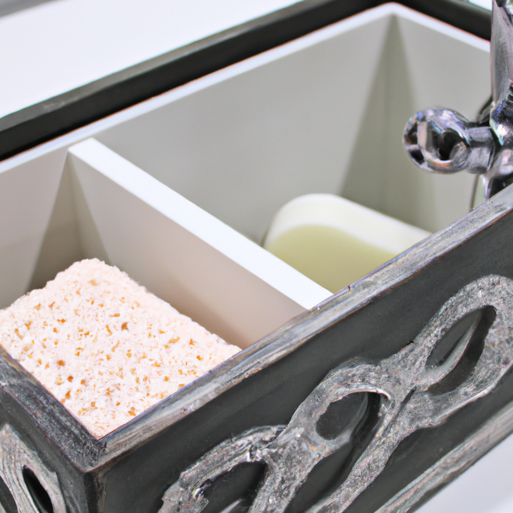 Tidy up your sink space with our Farmhouse Caddy - 2 Pack! Perfect for small bathrooms or kitchens. Get yours now!