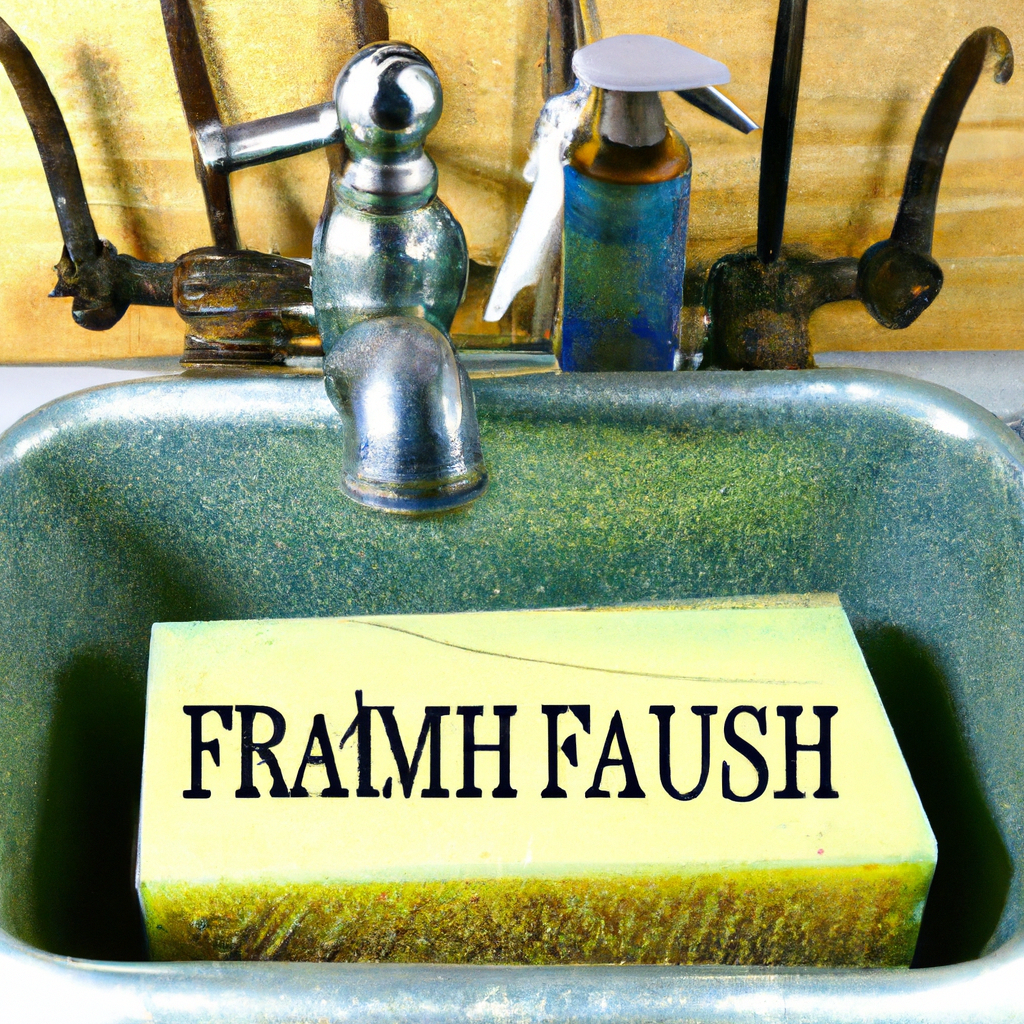 Get organized with a farmhouse caddy for your kitchen sink! Keep everything in its place and make cleaning a breeze.