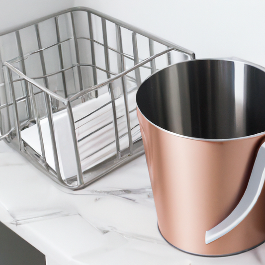 Get organized in style with our Deep Metal Bathroom Basket Bin. Perfect for storing towels, toiletries, and more. Click now to learn more!