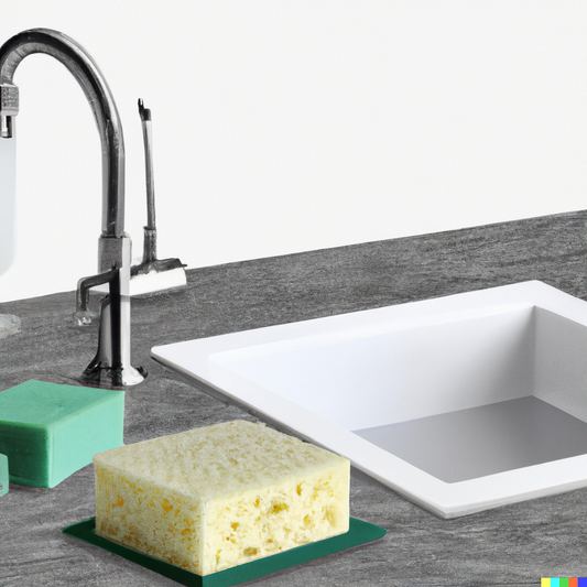Revamp Your Kitchen Sink With This Clear Soap Dispenser And Sponge Holder Combo