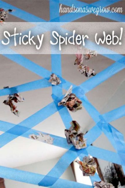 Sticky Spider Web Activity That Is Fun and Simple