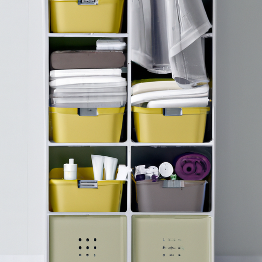 Get organized with stackable bins! Learn how to maximize bathroom storage and keep everything in its place with this simple solution. Click now!