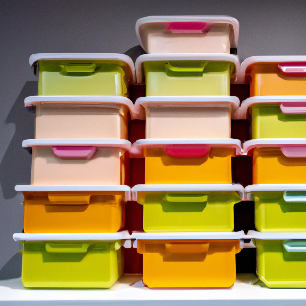 Get your kitchen in order with stackable plastic food containers. Say goodbye to clutter and hello to convenience. Shop now!