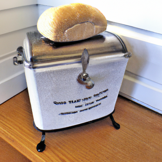 Revive your kitchen decor and preserve your bread's freshness with a vintage stainless steel bread box. Shop now and elevate your bread game!