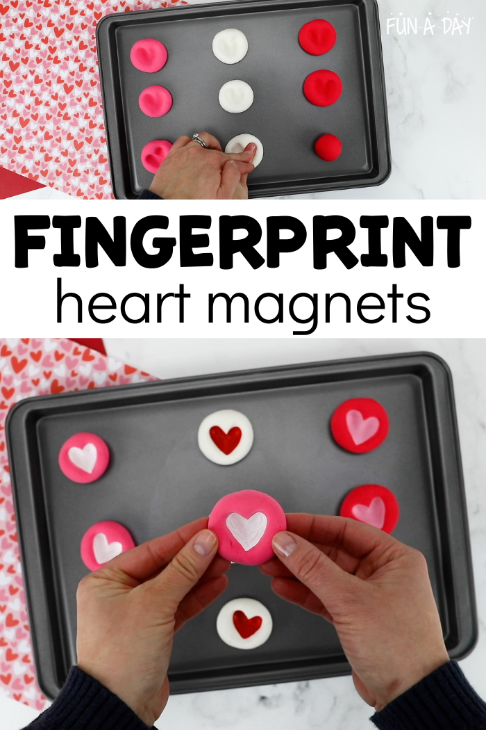Easy DIY Fingerprint Heart Magnets