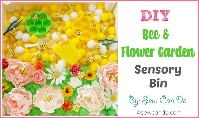 DIY Bee & Flower Garden Sensory Bin