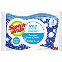 Scotch-Brite Scrub Dots Non-Scratch Scrub Sponge,3 Count only $2.48