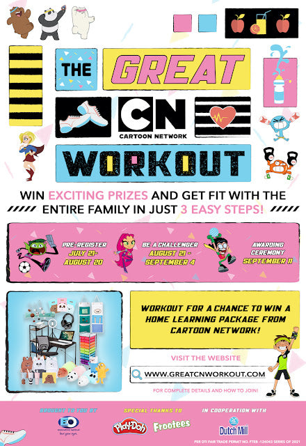 The Great Cartoon Network Workout starts on Saturday, August 21