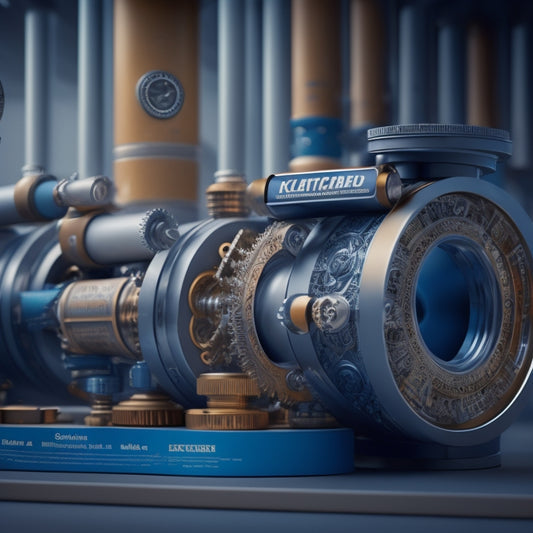 An illustration of a winding, cluttered pipeline transforming into a sleek, efficient tube, with gears and cogs in the background, surrounded by subtle MongoDB and Kafka logos.