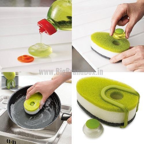 Pack of 3 - Soapy Sponge with Soap Dispensing