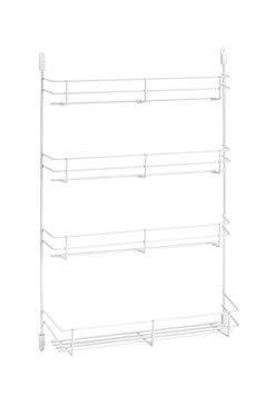 Rev-A-Shelf 565-14-52 Wall 14" Door Mount Spice Rack - Wire-White