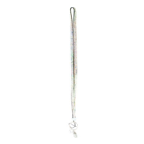 Crystal Clear Rhinestone Lanyard Identification Holder, Key Card Holder, Employee Holder
