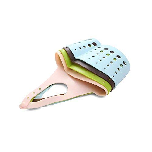 Babyhood 4Pack Sponge Holder for Kitchen Sink Caddy Cleaning Brush Soap Bathroom Faucet Shower,Adjustable Snaps Liquid Drainer Rack,Safe Premium Non Toxic PVC(4colors)