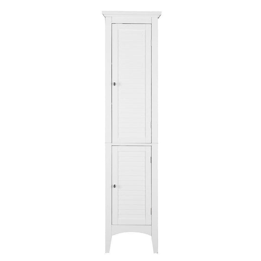 Results elegant home fashions simon 15 in w x 63 in h x 13 1 4 in d bathroom linen storage floor cabinet with 2 shutter doors in white