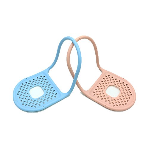 IDS 2pcs Kitchen Sink Bathroom Hanging Strainer Storage Holder Bag Sponge Towel Draining Rack Cleaning Brush Toothbrush Holder Sponge Holder Sink Caddy Soap Holder for Kitchen Organization, Blue, Pink