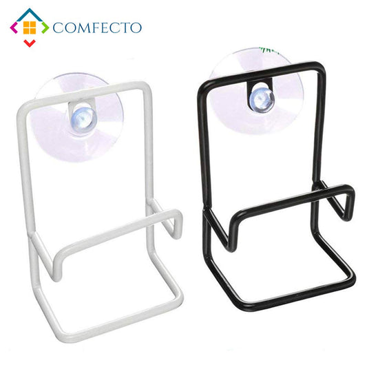 Sponge Holder for Cleaning Sponges Scrubber Dishwashing Brush - 2pcs Dual Level Kitchen Sink Caddy - Plastic Suction Cups Wire Basket Design for Sanitary Drying Rustproof Prime Grade Iron Steel