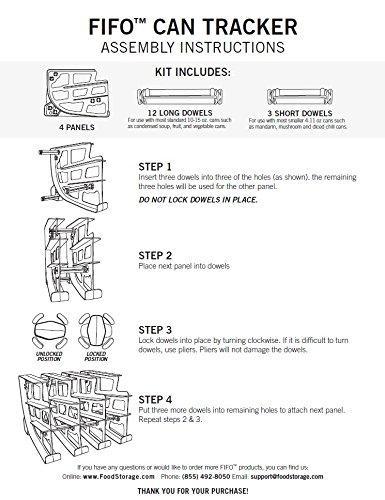 Selection fifo can tracker stores 54 cans rotates first in first out canned goods organizer for cupboard pantry and cabinet food storage organize your kitchen made in usa