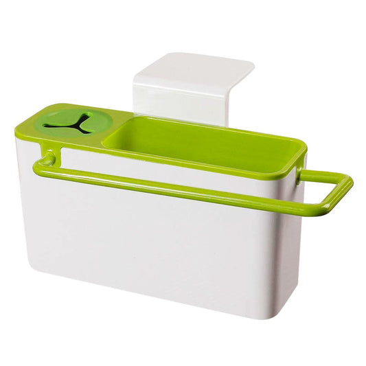 Sink Caddy,Sponge Scrubber Brush Holder Drainer,Plastic Storage Dry Rack Basket,Suction Sink Corner Organizer,Dish Soap Towel Shelving Rag Stand,Dewatering Rack for Kitchen Supplies Cleaning Utensils