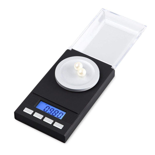 Feccile Multifunction Digital Kitchen Scale Milligrams 50 x 0.001g with LCD Display Cradle bowl for Cooking Jewelry Weighing