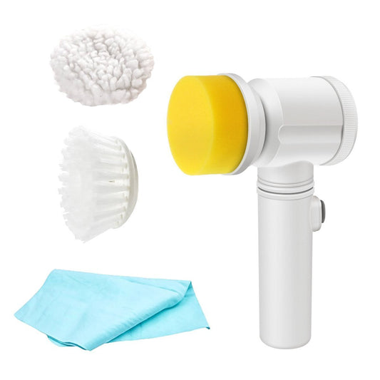 Electric Bathroom Bathtub Brush Nylon - Power Scrubber Cleaning Brush for Kitchen Shower Bathtub Bidet Sofa Carpets, Extra a Towel & 3 Detachable Brush Heads