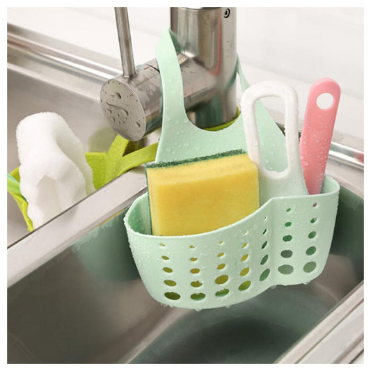 Sponge Holder - Inkach Kitchen Sink Shelf Organizer Drainer Rack Sink Caddy Soap Holder (Green)