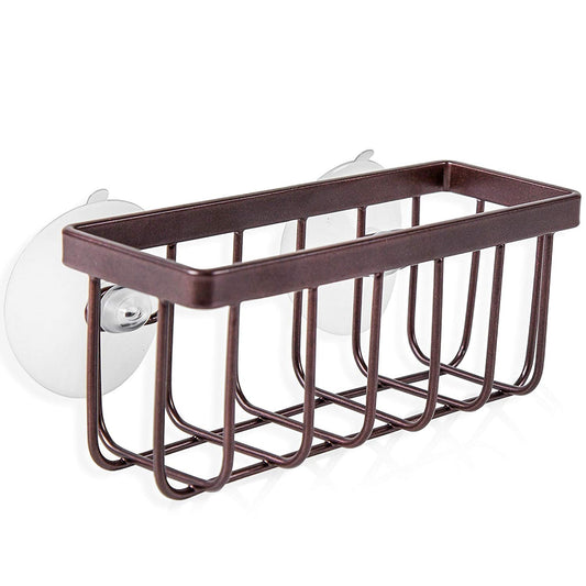 Home Intuition Bronze Kitchen Sink Caddy and Sponge Holder and Strong Suction