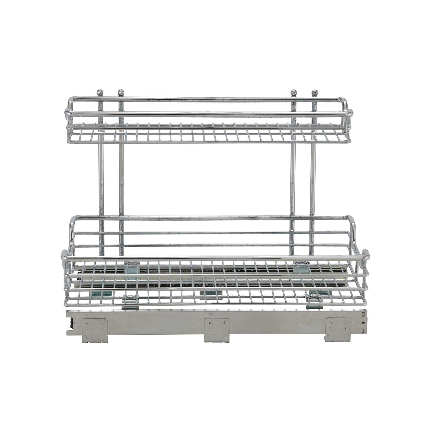 Best seller  household essentials c42621 1 glidez 2 tier undersink cabinet organizer pull out shelves for storage 21 in d x 12 2 in w x 15 5 in h chrome wire deep silver