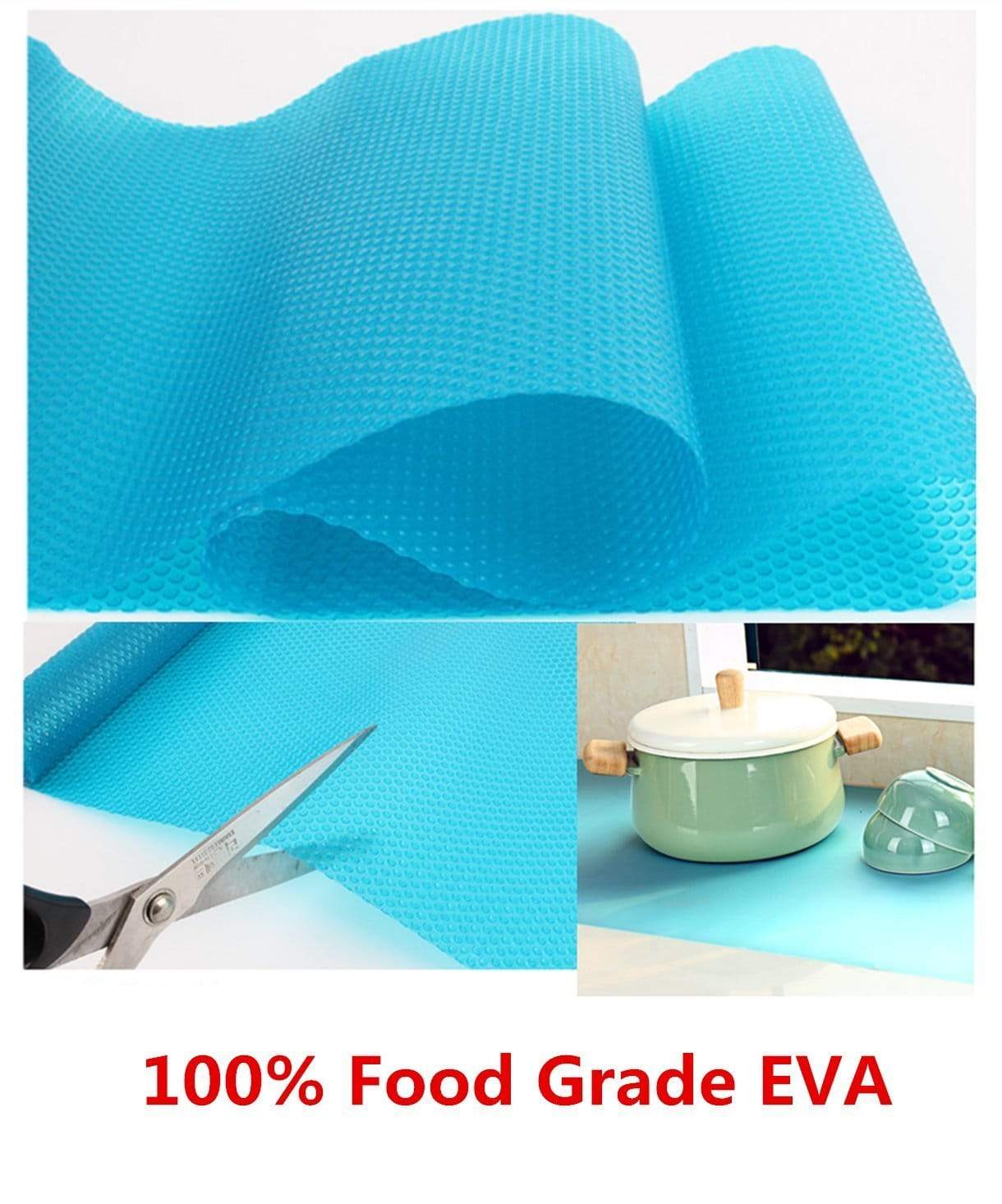 Save on hitytech shelf liner eva shelf liners can be cut refrigerator mats fridge cushion liner non adhesive cupboard liners non slip cabinet drawer table liners 59 x 17 3 4 in blue