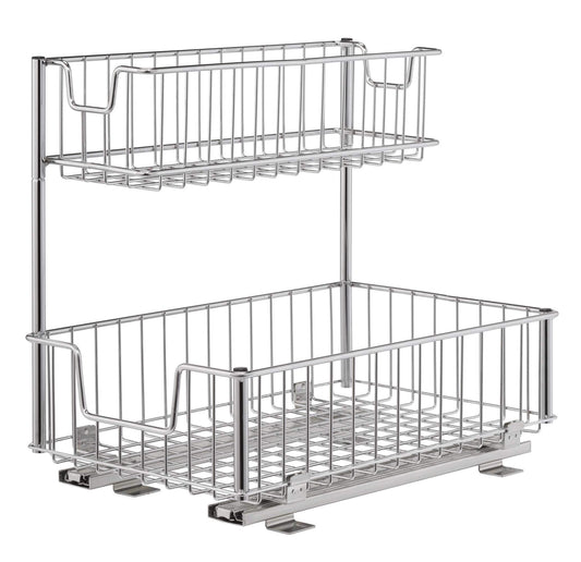 Try trinity sink cabinet sliding undersink organizer 1 pack chrome