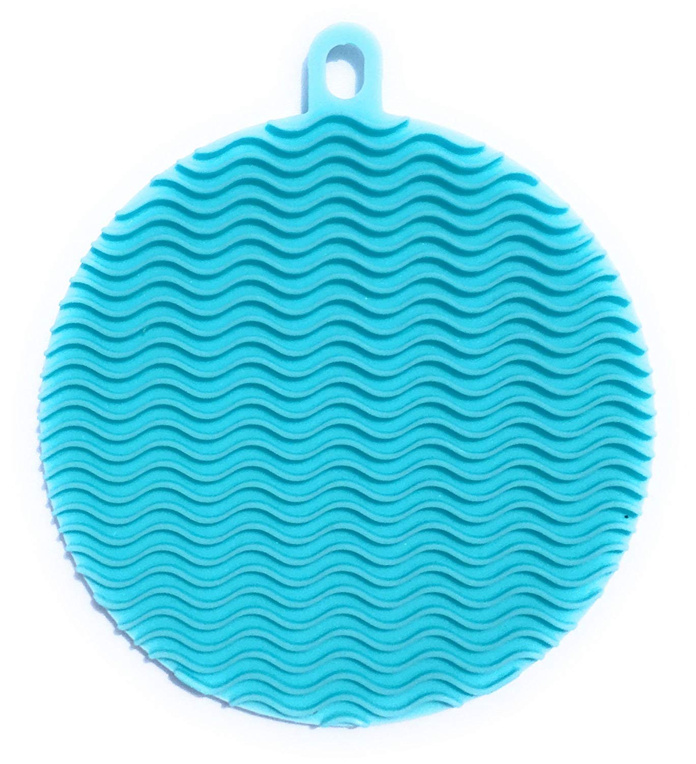 Silicone Dish Scrubber Sponge (Blue)