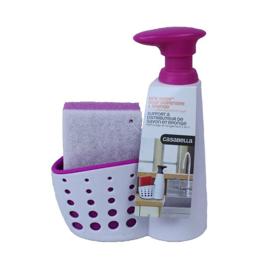 Casabella Sponge Holder Sink Sider Soap Dispenser w Sponge Item # 8550079